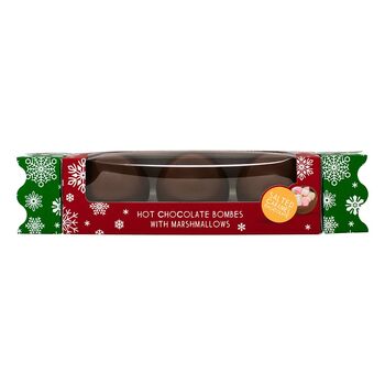 Two Pack Salted Caramel Hot Chocolate Bombe Cracker, 2 of 2