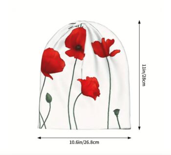 Soft Chemo Headwear Beanie Hat Bandana Various Poppy, 9 of 10