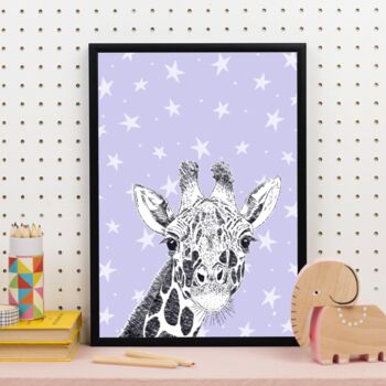 Giraffe Art Print, 3 of 9