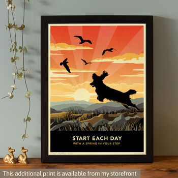 Seaside Spaniel Print. Limited Edition Dog Lover’s Gift, 12 of 12