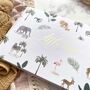 Baby Memory Book Jungle With Gold Foil, thumbnail 5 of 12