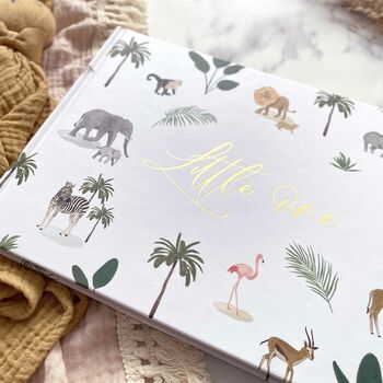 Baby Memory Book Jungle With Gold Foil, 5 of 12