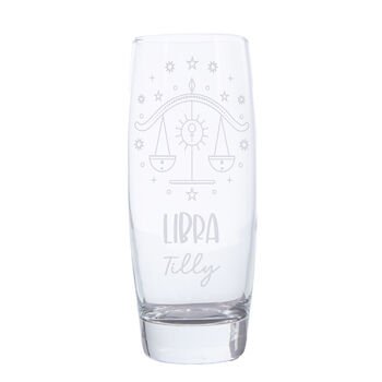 Personalised Engraved Star Sign Hi Ball Glass, 12 of 12