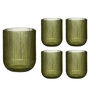 Palermo Set Of Four Green Ribbed Tumblers, thumbnail 2 of 8