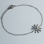 Sterling Silver Sun Burst Charm Bracelet, thumbnail 1 of 5