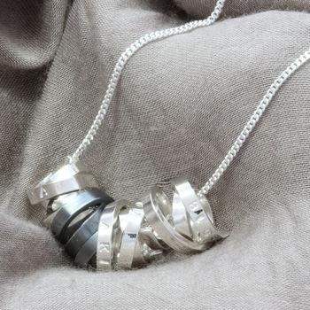 Contemporary Personalised Scroll Necklace, 2 of 11