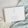 Simple Floral Wedding Guest Book, thumbnail 1 of 5