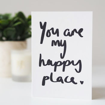 You Are My Happy Place Valentines Day Card, 2 of 2