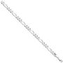 Mens Sterling Silver Heavy Figaro Chain Necklace, thumbnail 7 of 12