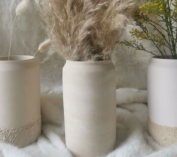 Handmade Vase In A Range Of Neutral Tones, 7 of 8