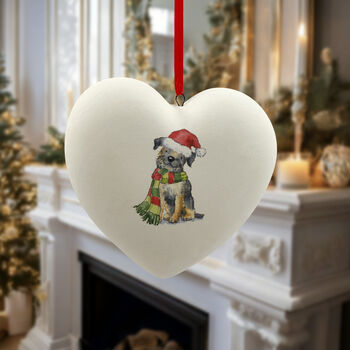 Border Terrier Ceramic Bauble, 3 of 4