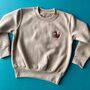 Children's Personalised Embroidered Fox Sweatshirt, thumbnail 1 of 5