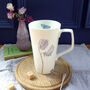 Summer Flower Bone China Tall Latte Mug, thumbnail 2 of 6