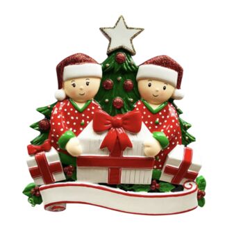 Personalised Pajama Couple Freestanding Decoration, 3 of 3