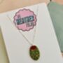 Olive Charm Necklace / Martini Lover Gift / Foodie Statement Necklace/ Italian Summer Aesthetic/ Cocktail Inspired Accessory, thumbnail 2 of 5