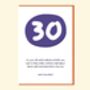 Funny 30th Birthday Card, thumbnail 1 of 7