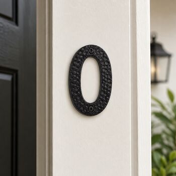 Decorative Brass Number 0 Door Sign, 2 of 8