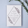 Flora Geo Wedding And Event Invitation Cards, thumbnail 1 of 9