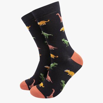 Dinosaurs Bamboo Socks Men's Gift Box Multicoloured, 2 of 4