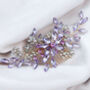Floral Lilac Hair Comb, thumbnail 4 of 4