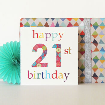Glittery 21st Birthday Card, 3 of 3