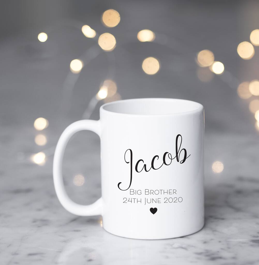 Personalised New Brother Mug By Chips & Sprinkles