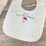 Personalised Embroidered First Christmas Bib, thumbnail 4 of 7