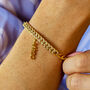 Zodiac Starsign Rhinestone Charm Bracelet, thumbnail 1 of 10