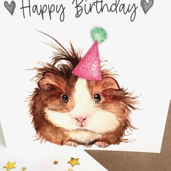 Guinea Pig Birthday Card, 3 of 3