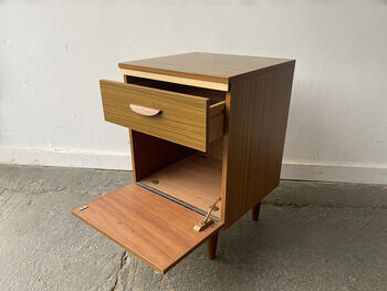 Vintage 1960’s Mid Century Bedside Cabinet, 7 of 8