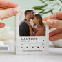 Personalised Wedding Song Photo Block Keepsake Gift, thumbnail 1 of 10