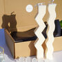 Paint Your Own Zig Zag And Wave Candles, thumbnail 2 of 5