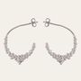 Silver Nyx Hoops, thumbnail 2 of 3