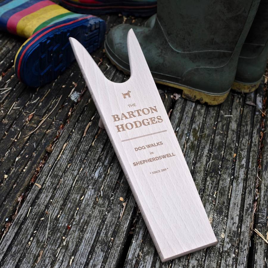 Personalised Boot Jack By Signs For Life