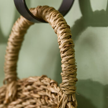 Set Of Two Woven Hanging Storage Baskets, 5 of 6