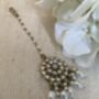 Gold Antique Indian Kundan And Pearl Tikka, thumbnail 5 of 5