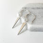Sterling Silver Spike Drop Earrings, thumbnail 1 of 4