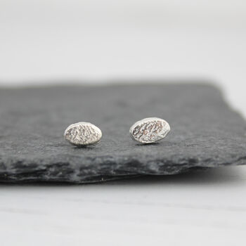 Sterling Silver Mini Oval Studs, 6 of 8