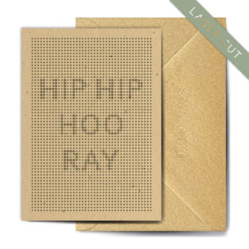 Hip Hip Hooray Laser Cut Plantable Greetings Card, 2 of 3