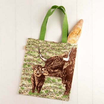 Highland Cow Love Tote Bag, 2 of 10