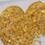 Framed Golden Wedding Anniversary 3D Butterfly Heart, thumbnail 9 of 12