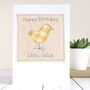 Personalised Chicken 1st Or Any Birthday Card For Her, thumbnail 1 of 12