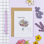 Happy Birthday Floral Birthday Card, thumbnail 1 of 3