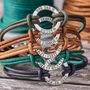 Personalised Leather Washer Bracelet, thumbnail 1 of 7