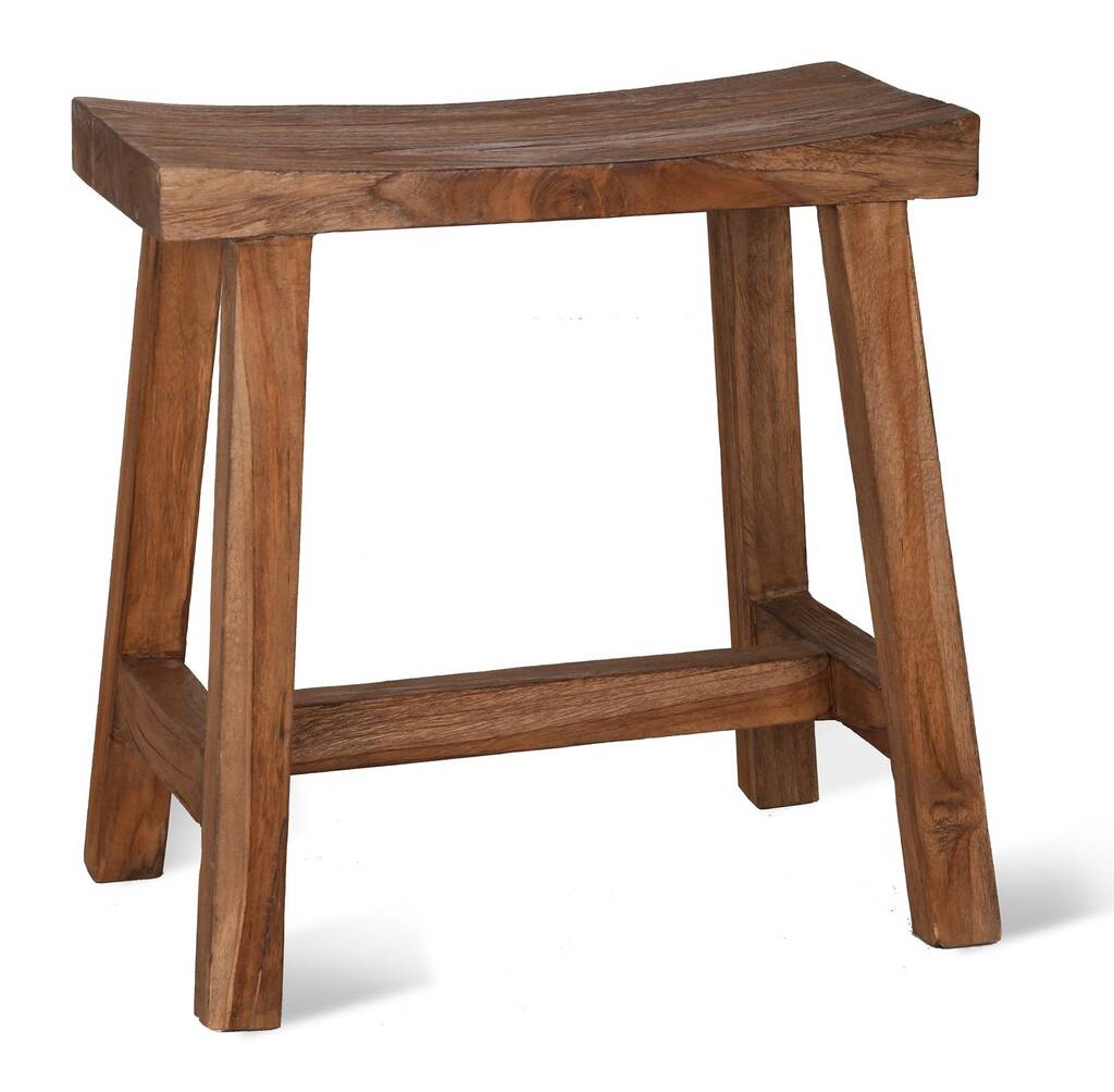 Reclaimed Teak Stool By All Things Brighton Beautiful   Original Reclaimed Teak Stool 