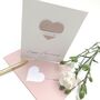 Plantable Seed Paper Heart Wedding Anniversary Card, thumbnail 5 of 10