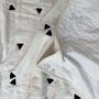 Erin Embroidered Quilted Throw Ivory And Black, thumbnail 5 of 7