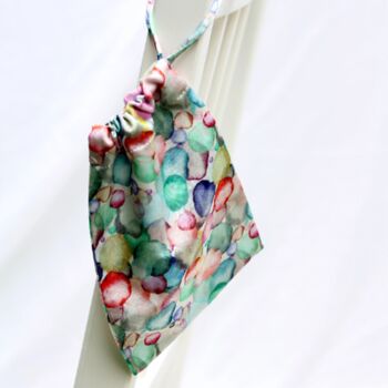 100% Silk Drawstring Bag Blooms, 3 of 6