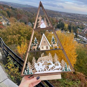 Light Up Santa And Trees Scene, 2 of 5