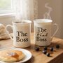 The Boss Mug Set – ‘The Boss’ And ‘The Real Boss’, thumbnail 1 of 5